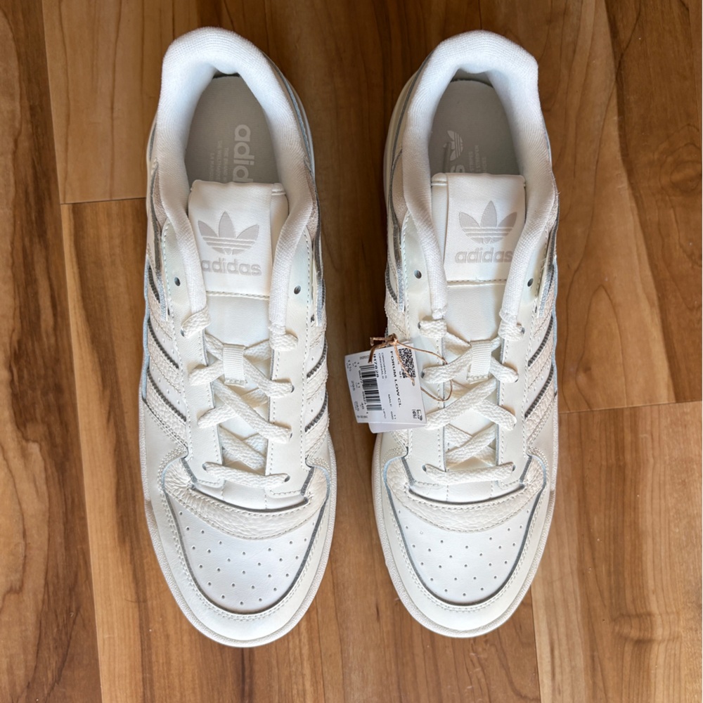 Adidas Forum Low CL Originals White on White Sneakers Men’s Size 11.5 - Picture 4 of 10